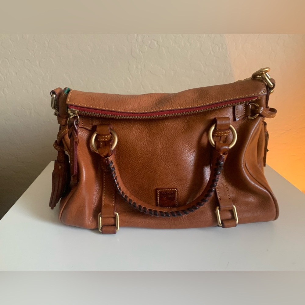 Dooney & Bourke- Pebble grain all leather satchel